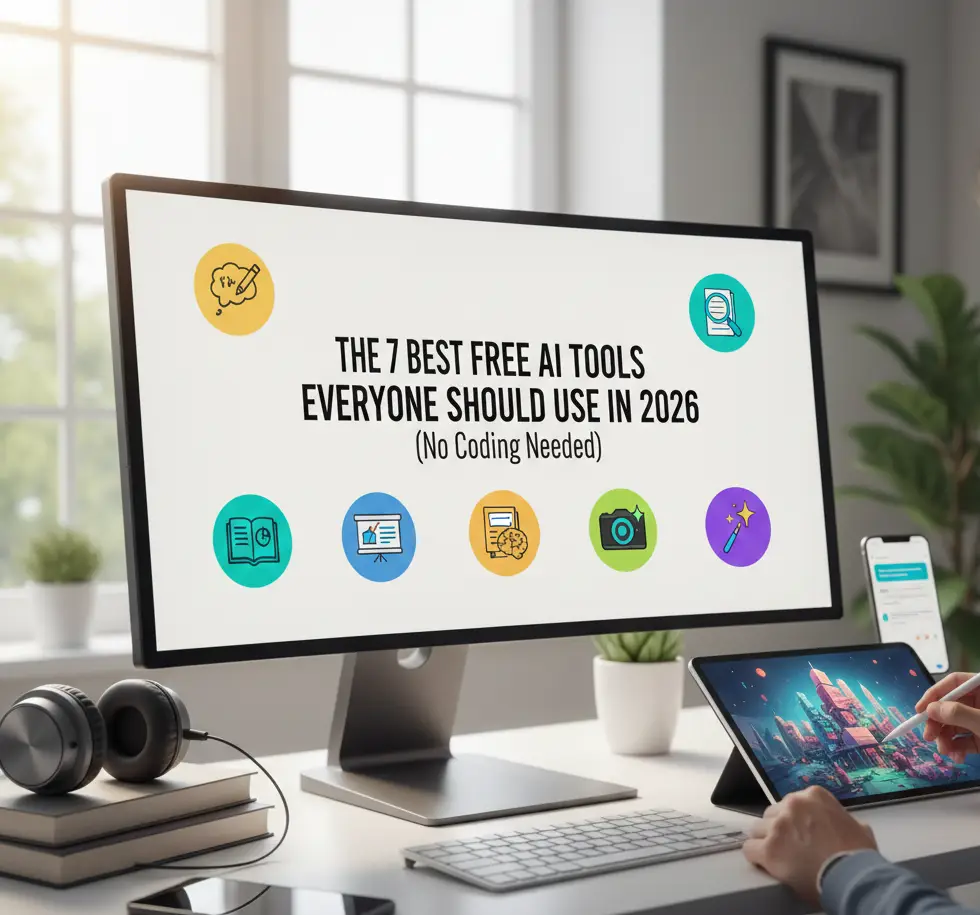 The 7 Best Free AI Tools Everyone Should Use in 2026 (No Coding Needed)